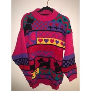 Vintage Women’s Scottie Dog Sweater